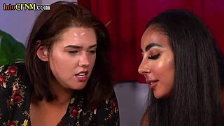 CFNM babes in threesome action