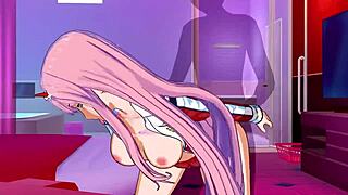 Zero Two's pussy is craving for cock in 3D