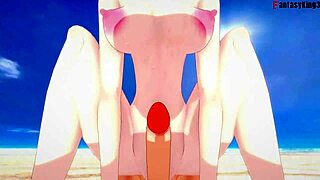 Gwen Tennyson gets fucked on the beach in a fantasy world